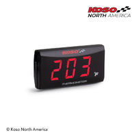 Koso SUPER SLIM RED - THERMOMETER FARENEITH
