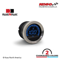 Koso HD-02F HARLEY-DAVIDSON 2'' FUEL METER - SILVER BEZEL