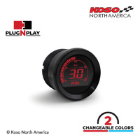 Koso HD-02P HARLEY-DAVIDSON 2'' OIL PRESSURE - BLACK BEZEL