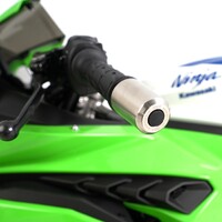 R&G Racing R&G Stainless Steel Bar Ends To Suit Kawasaki Z900RS '18-, Z900 '17-, ZX636 '19-, Z H2 '20-, ZX-25R '20-, Z650RS '21-, ZX6-R '19- & ZX-4R(R
