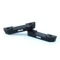 R&G Racing Rear Footrest Blanking Plates To Suit Honda CBR1000RR 2017 - 2019 (Black)
