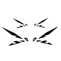 Pyramid Decals | Matte Black | Honda CB750 Hornet Logo Set Of 4