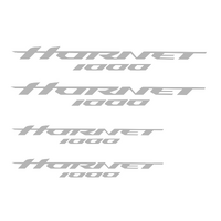 Pyramid Decals - Hornet Logo Set Of 4 | Grey | Honda CB1000 Hornet 2025>Current