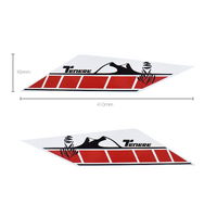 Pyramid Decals | Rear Side Panel Graphic Red | Yamaha Tenere 700 2019>