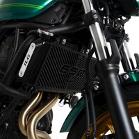 R&G Racing Branded Radiator Guard To Suit Kawasaki Z650 ’17- / Z650RS ’21- / Ninja 650 ’17-