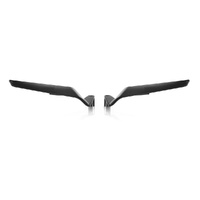 Rizoma Stealth Mirror To Suit Naked Bikes (Pair, Black)