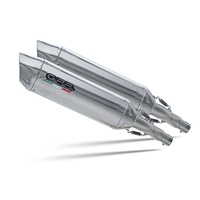 GPR Exhaust To Suit  Cagiva Raptor 650 2001-2005, Furore-X Inox, Dual Homologated legal slip-on exhaust including removable db killers and link pipes 