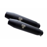 GPR Deeptone Black Cafè Racer Exhaust To Suit Triumph Bonneville T100 - T120 (1959-1975)