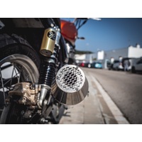 GPR Ultracone Inox Cafè Racer Exhaust To Suit Triumph Bonneville T100 - T120 (1959-1975)