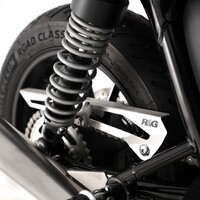 R&G Racing Chain Guard To Suit Triumph Street Twin '16-, Street Cup '17-, Triumph Bonneville T-120 '16- & Speed Twin 900 '22- models.