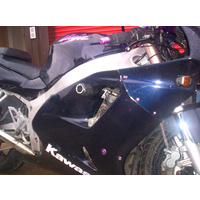 R&G Racing Crash Bobbins To Suit Kawasaki ZX7R/ZXR750 1992 - Onwards (Black)