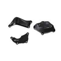 Bonamici Racing Engine Cover Protection Kit To Suit Yamaha YZF-R6 2006 - Onwards (Black)