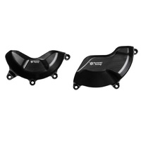 Bonamici Racing Engine Cover Protection Kit To Suit Ducati Panigale V4/S 2018 - Onwards (Black)