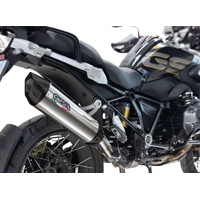 GPR Exhaust To Suit Bmw R 1250 Gs Adventure 2019-2020, Furore-X Titanio, Homologated legal slip-on exhaust including removable db killer and link pipe