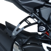 R&G Racing Exhaust Hanger & Footrest Blanking Plate To Suit Honda CB300R 2018 - 2020 (Black)