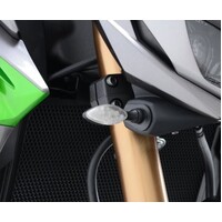 R&G Racing Front Indicator Adapter Kit To Suit Kawasaki Ninja 250 ('13-'17) Z1000 '14-, Z125, Z650 and Z300 models