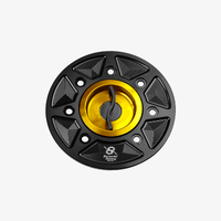 Bonamici Racing Aluminium Fuel Tank Cap To Suit Various Kawasaki Models (Gold) - CLEARANCE