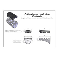 SW-Motech ION Footrest Kit For Honda XRV650/750 (87-03) XL600V (87-99) CRF1000L. (FRS.01.011.10201/S)