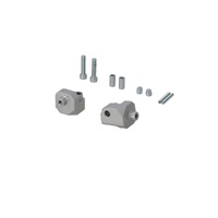 SW-Motech Mounting Kit For EVO footrest. Silver. Yamaha Tenere 700, Aprilia Tuareg 660. (FRS.06.112.80201/S)