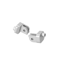 SW-Motech Mounting Kit For EVO footrest. Silver. Triumph Tiger 660 (21-). (FRS.11.112.80500/S)