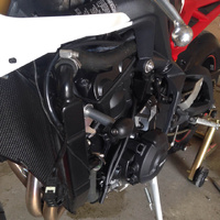 GBRacing Bullet Frame Sliders (Race) for Triumph Daytona 675 GoPro™ Camera Mount bundle