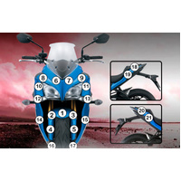 Eazi-Guard Paint Protection Film for Suzuki GSX-S 1000F 2015 - 2017  matte
