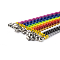 HEL Stainless Steel Braided Brake Line To Suit Kawasaki ZX-4RR Ninja ABS (2023 - Onwards) - Black