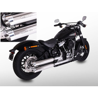 Miller Destiny FBY | Slip-On Exhaust To Suit Harley-Davidson Fat Boy, Fat Boy Anniversary (Tapered, high-gloss polished)