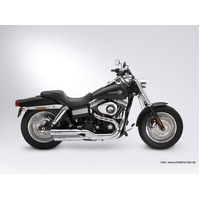 Miller Utah III FB | Slip-On Exhaust To Suit Harley-Davidson Fat Bob (Tapered, high-gloss polished)