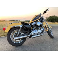 Miller Silverado | Slip-On Exhaust To Suit Harley-Davidson XLH1100, XLH1200, XLH883 (SlashCut, matt black)