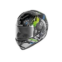 Shark Ridill Drift-R Helmet (Black/Green/Blue) [Medium]