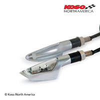 Koso JET | LED Indicator Lights - silver/clear