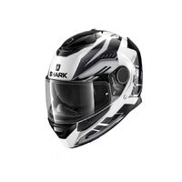 Shark Spartan Antheon Helmet (White/Silver/Black) [Size: L]