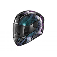 Shark D-Skwal 2 Shigan Helmet (Black, Violet) [Size: S]