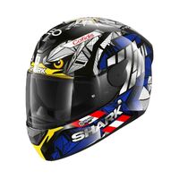 Shark D-Skwal 2 Oliveira Falcao Replica Helmet (Black, Blue, Yellow) [Size: L]