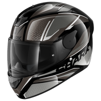 Shark D-Skwal 2 Daven Black/Anthracite/Silver Helmet [Size: Large]