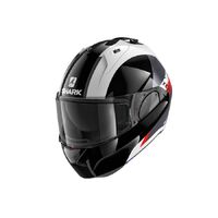 Shark Evo ES Endless Helmet (Black, White, Red) [Size: M]