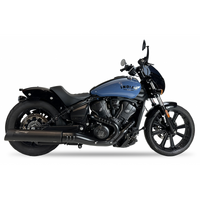 IXIL SLIP ON - IRONHEAD ROUND BLACK To Suit INDIAN SCOUT 24-25