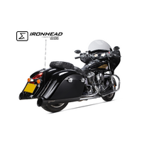 IXIL SLIP ON (RIGHT MUFFLER) - IRONHEAD ROUND BLACK To Suit INDIAN CHIEF 15-20