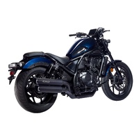 Miller Stormbreaker | Slip-On Exhaust To Suit Honda CMX 1100 Rebel (SlashCut, matt black)