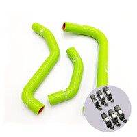 Eazi-Grip Silicone Hose and Clip Kit for Kawasaki ZX-10R RR 2021  green