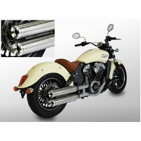 Miller Yuma II SCT | Slip-On Exhaust To Suit Indian Scout, Scout 100th Anniversary Edition, Scout Bobber, Scout Bobber Twenty (Standard, matt black)
