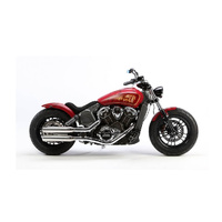 Miller Yuma SCT | Slip-On Exhaust To Suit Indian Scout (SlashCut, matt black)