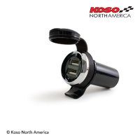 Koso USB PORT | Dual USB adaptor | for Harley-Davidson®