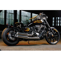 Miller Mustang | Exhaust System To Suit Kawasaki VN 900, VN 900 Classic (Tapered, high-gloss polished)