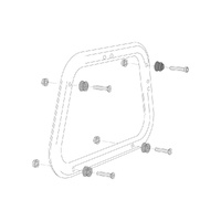 SW-Motech Adaptor Kit For EVO carrier.2 pcs. For AERO ABS side cases.(KFT.00.152.22500/B)