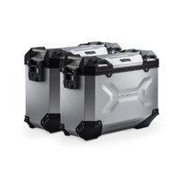 SW-Motech TRAX ADV Aluminium Case System -Silver. 37/37 l. Honda NC750X/XD, NC750S/SD.(KFT.01.699.70001/S)