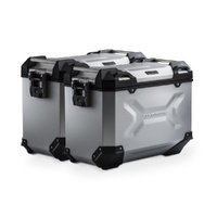 SW-Motech TRAX ADV Aluminium Case System -Silver. 45/45 l. Yamaha Tracer 9 models (20-).(KFT.06.921.70100/S)