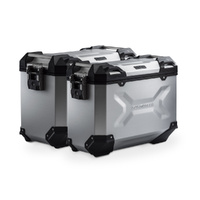 SW-Motech TRAX ADV Aluminium Case System -Silver. 45/37 l. Kawasaki KLR 650 (08-18).(KFT.08.363.70000/S)