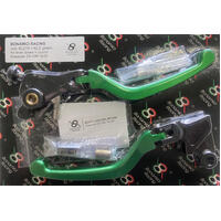 Bonamici Racing Lever Set To Suit Kawasaki ZX-10R 2016 - Onwards (Green)